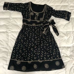 Anthropologie Violet printed dress with tie